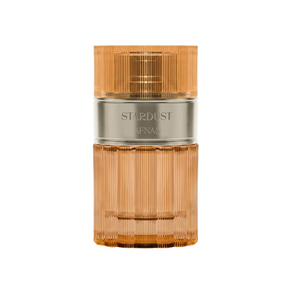 The Stardust flacon, reeded glass and brushed collar